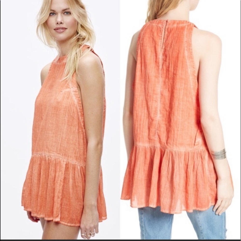 Free People Breathless Moments Tunic Top Sz M NWT